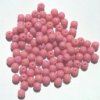 100 5mm Opaque Dark Pink Round Glass Beads